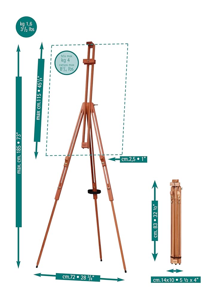 Amazon.com: Mabef Basic LG Value Folding Field Easel